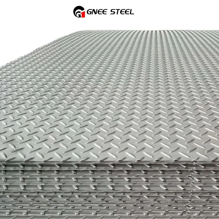 Diamantpreget rustfritt stålplate