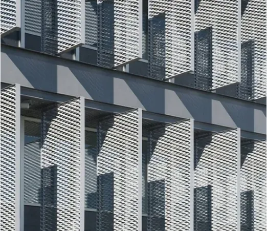 Lystransmitterende dekorasjon Strekkmetall ståltrådnett