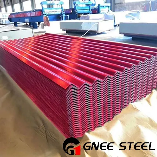 Fargebelagt korrugert takplate